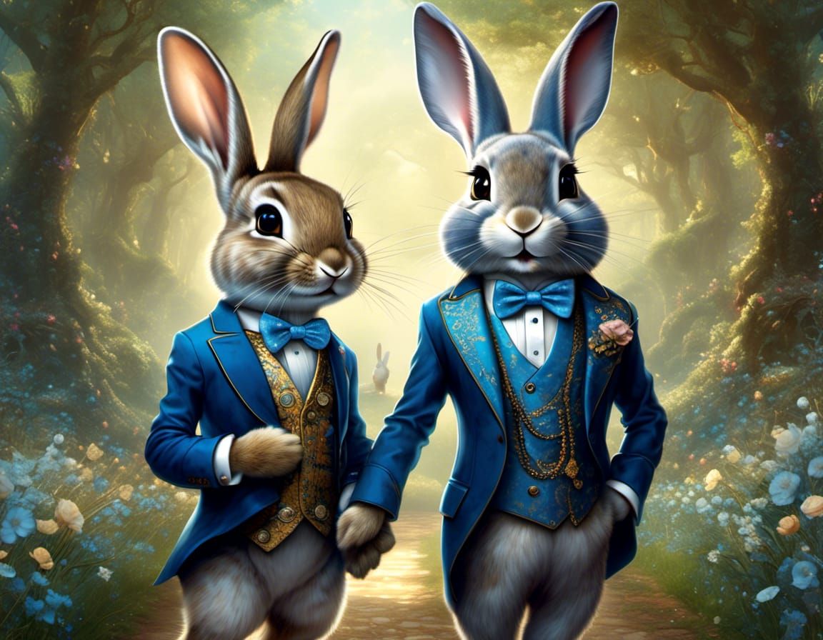 Well dressed partners