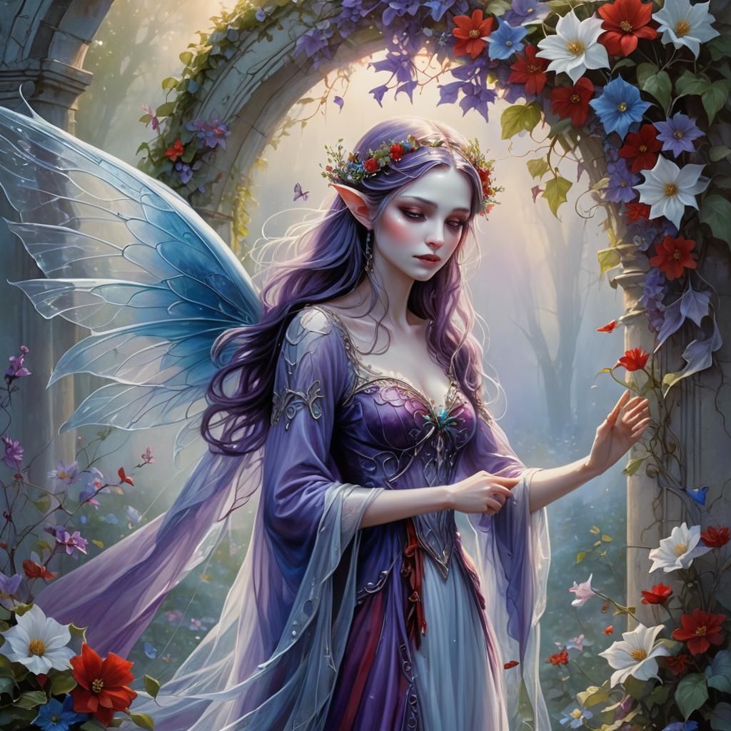 Enchanting Fairy Tale Wedding in Whimsical Fantasy Art