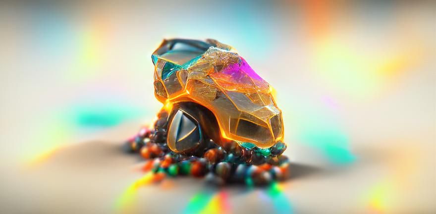 Colorful Gemstone Prism in Hyperrealistic 4K HDR