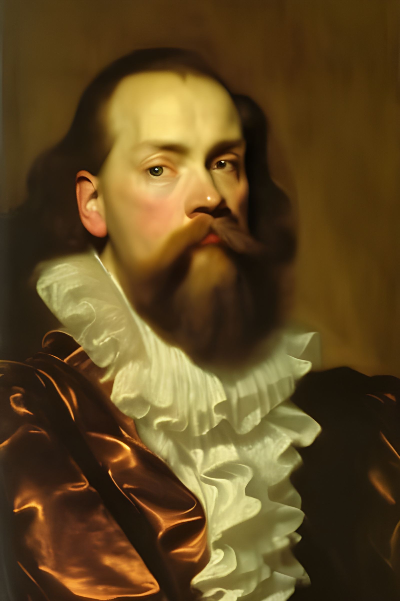 Elegant Gentleman Portrait in Baroque Style