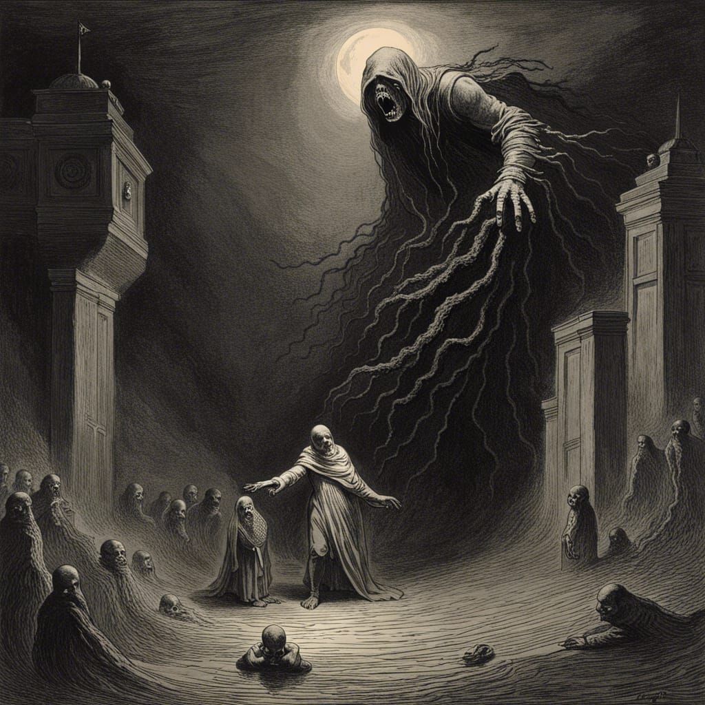 Gustave Doré Inspired Horror Image