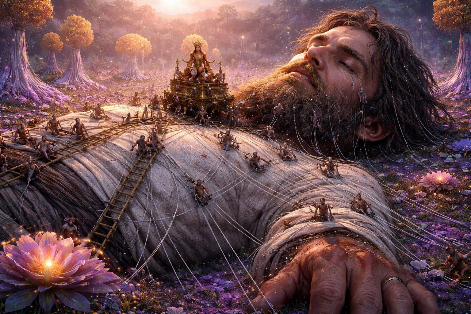 Gulliver in Lilliput