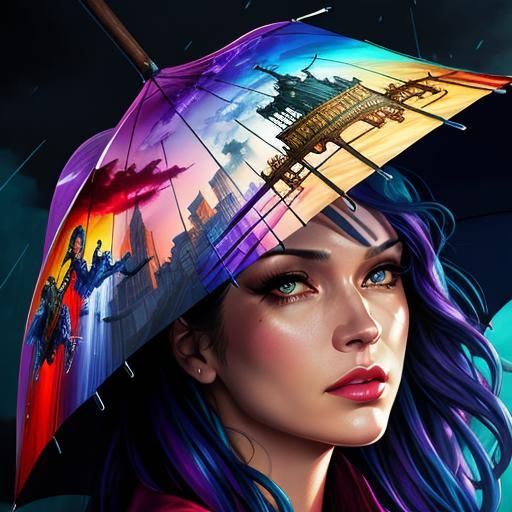 The umbrella woman