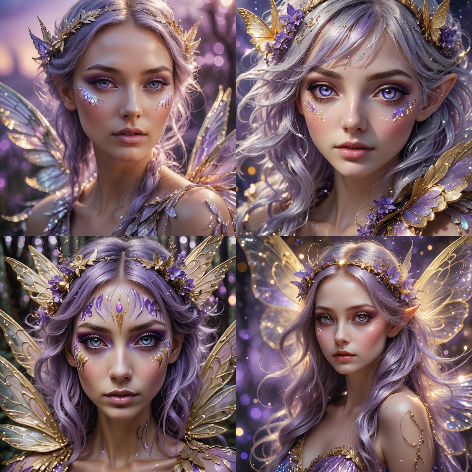Ethereal Fairy Portrait in Hyper-Realistic Style