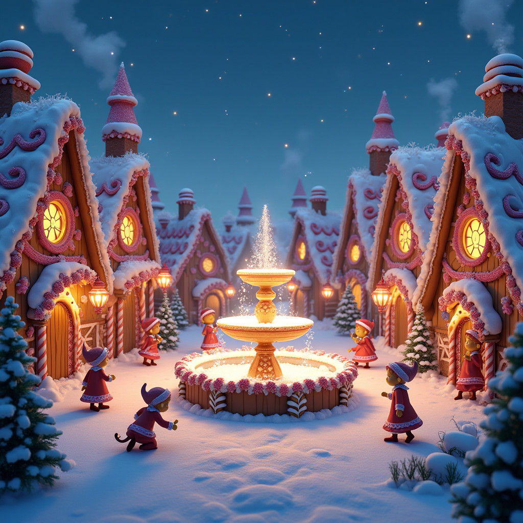Enchanting Elf Village: A Matte Painting Fantasy