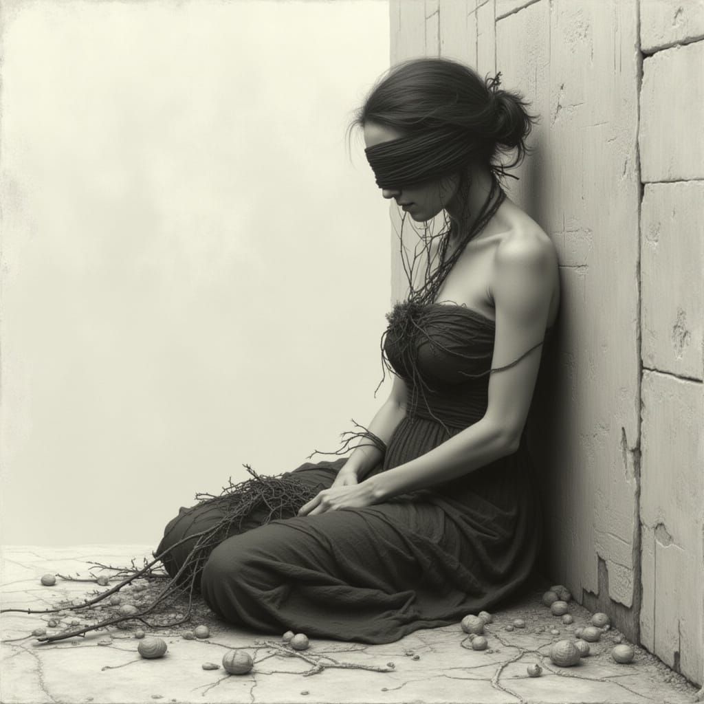 Symbolic Portrait of Isolation and Restraint