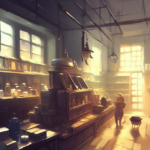 Alchemist Shop Speedpaint with Expressive Brushwork