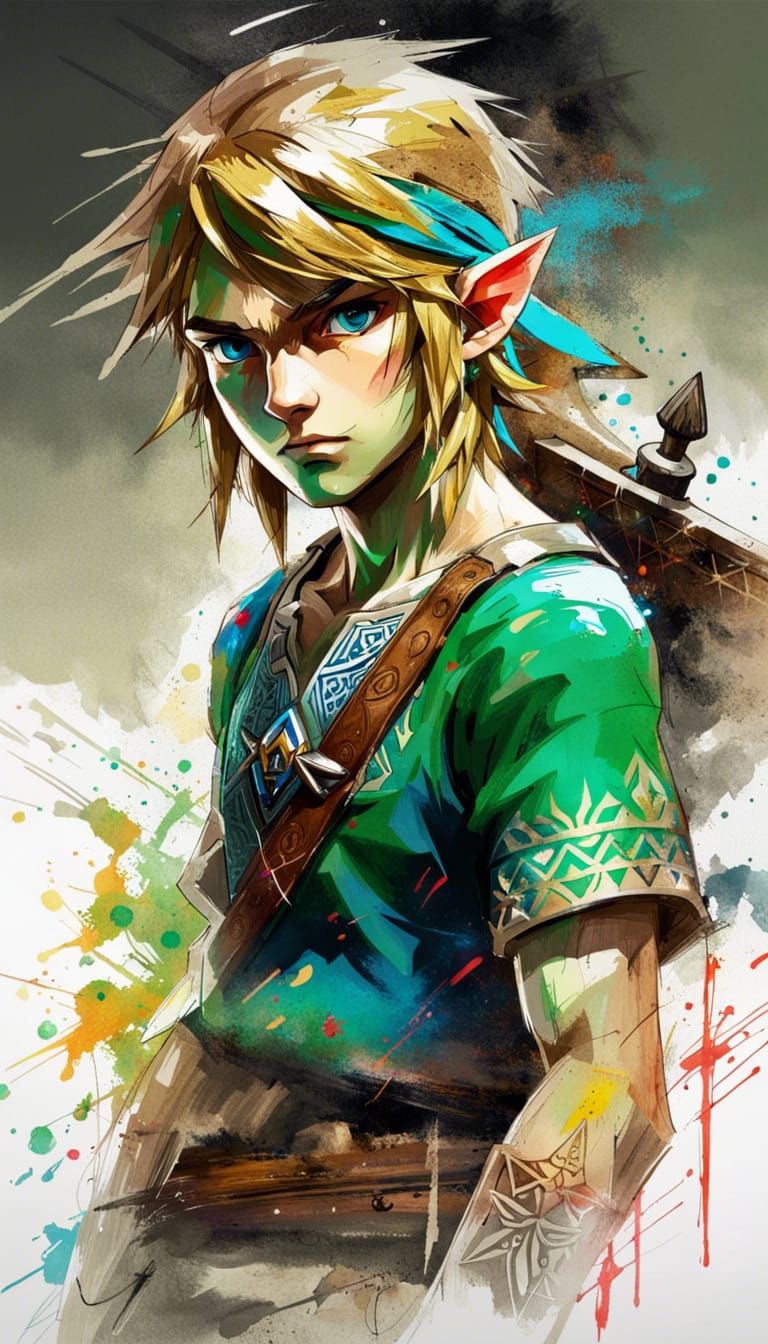 Photorealistic Link from Zelda: Vivid Concept Art