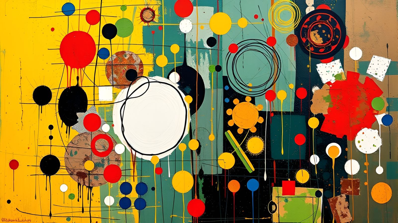 Abstract Alchemic Impasto Painting