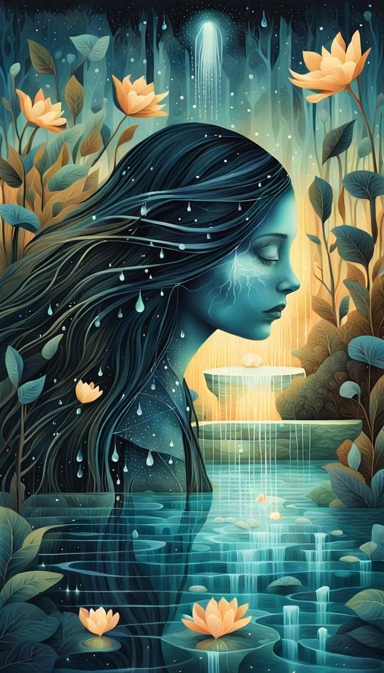 Resilient Woman: Bio Art Collage in 8K