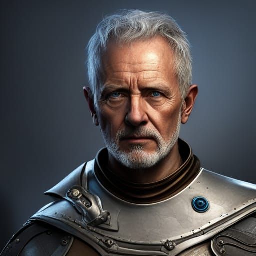 Ancient Greek Hoplite Warrior in Detailed Matte Painting