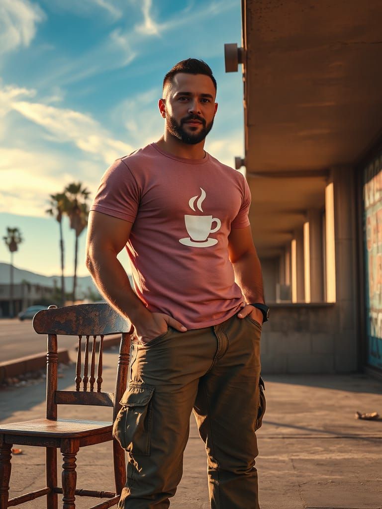 Rugged Bear Therian Exudes Tranquility in Vibrant Digital Ar...