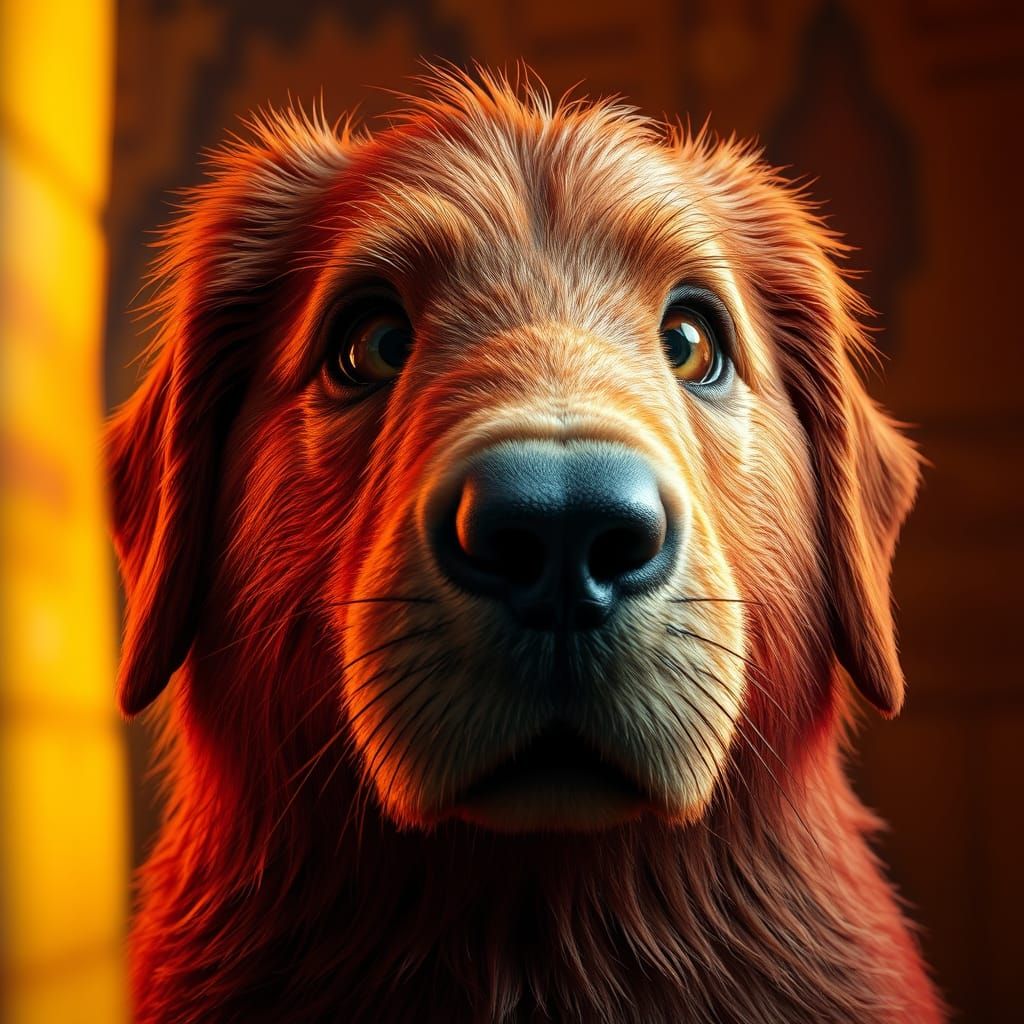 Clifford as Capybara: Hyperrealistic Splash Art