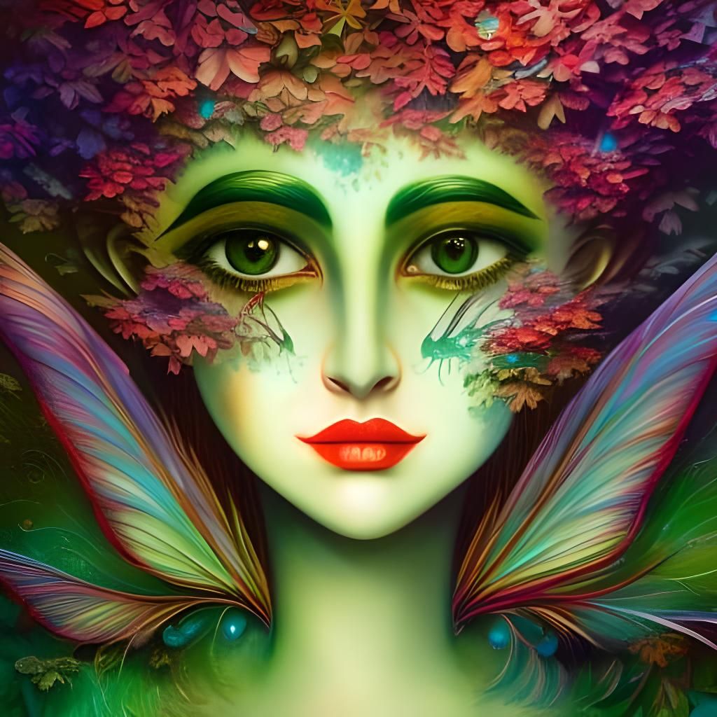 Enchanting Forest Fairy Portrait in 8K Resolution