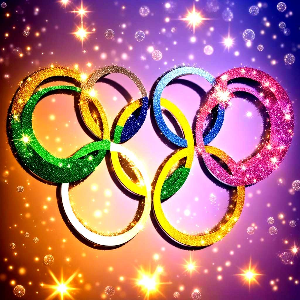 Sparkling Olympics: A Bright and Glittering Scene