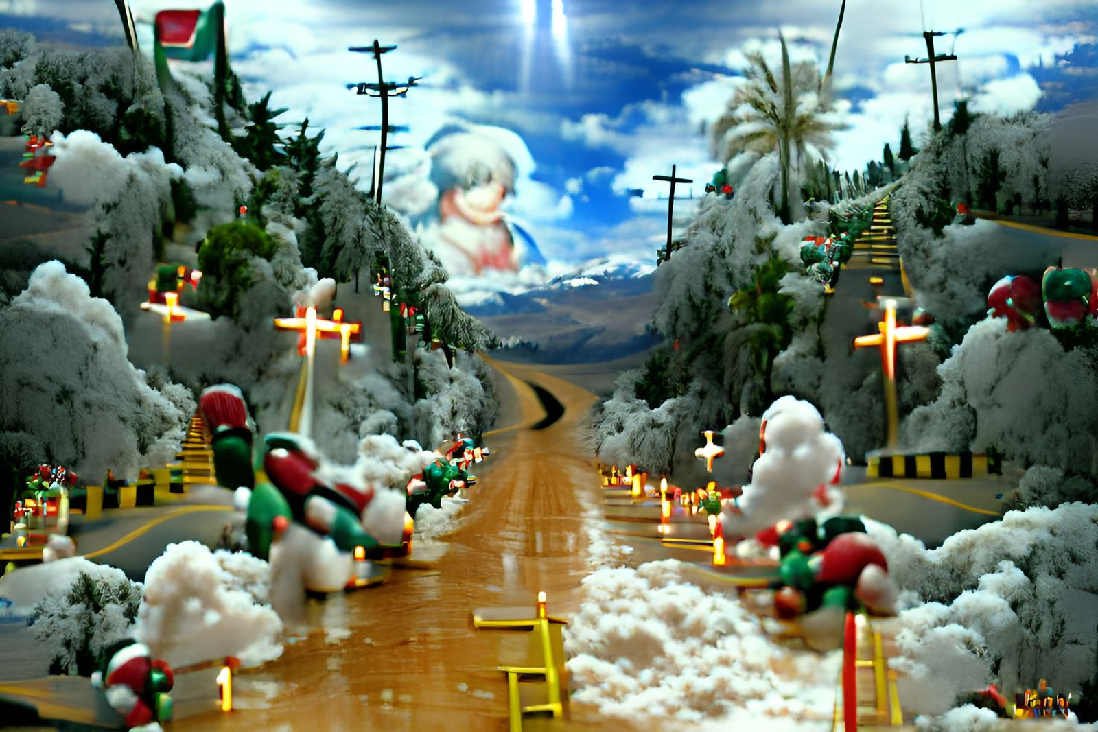 Snowy Road to a Christmas Heaven