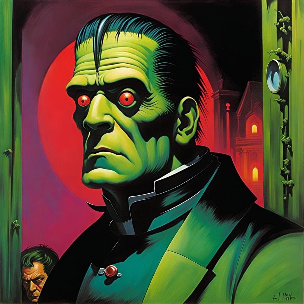Frankenstein's Monster in Horror Style