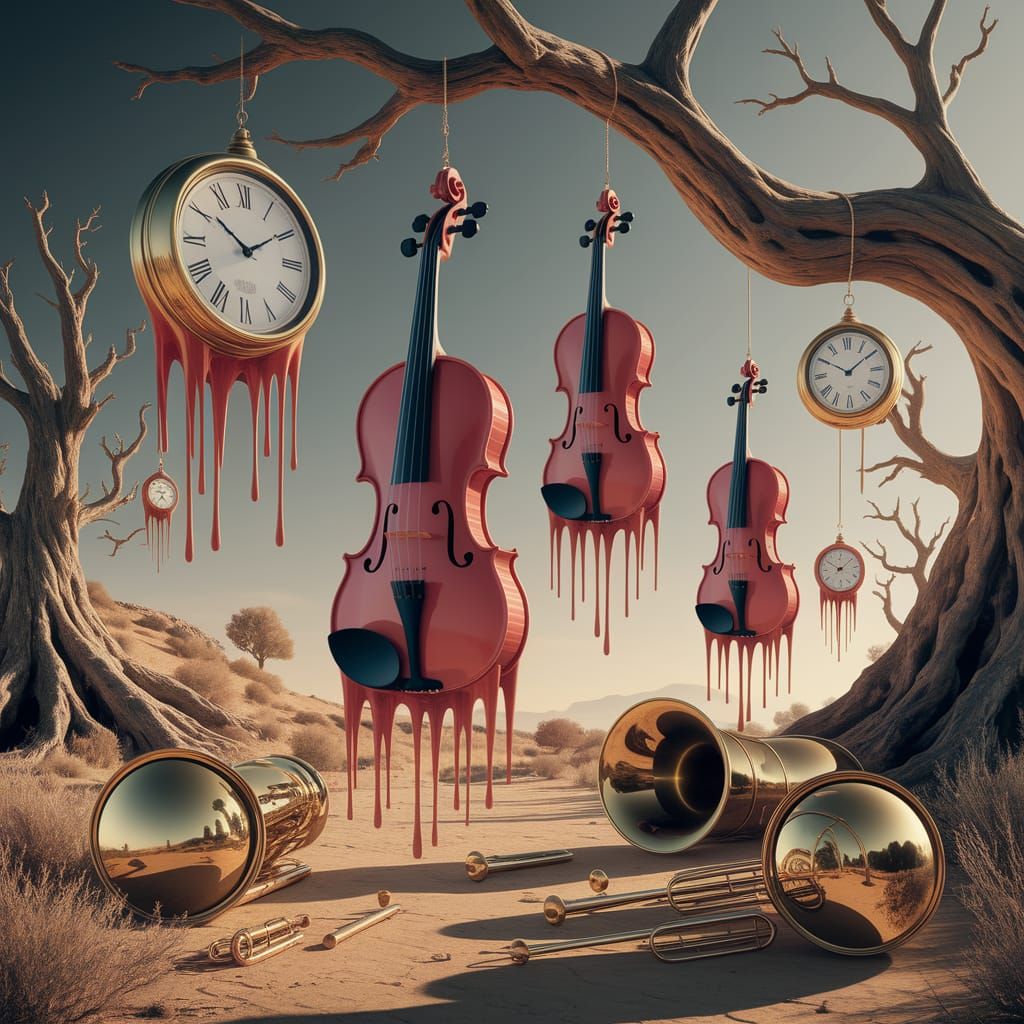 Melting strings and brass