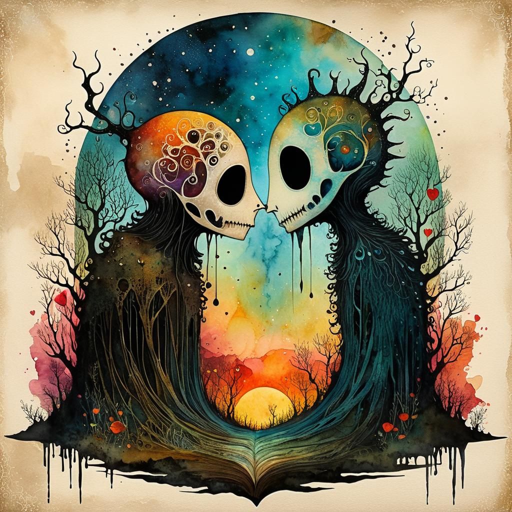 Whispers of Eternal Love in a Haunted Landscape