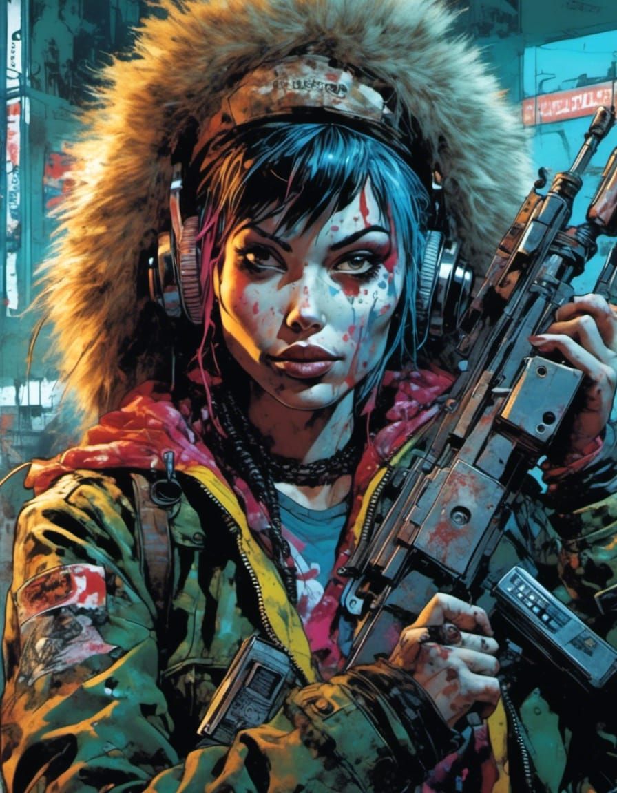 Battle weary Tank Girl