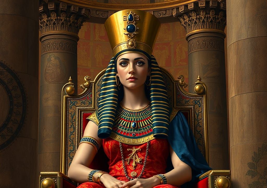 Cleopatra on Her Throne: Neoclassical Portrait