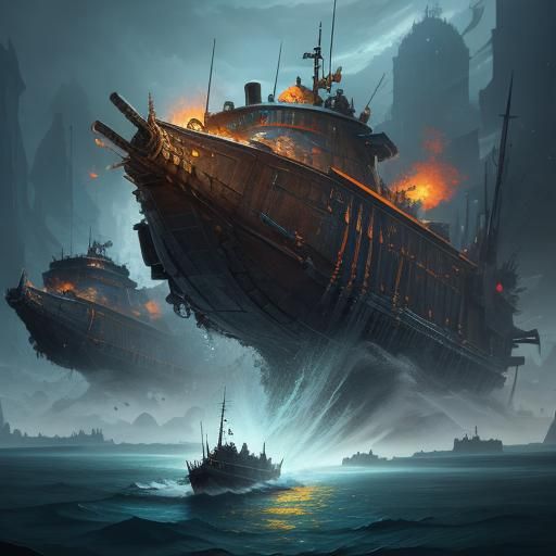 Fantastical Fish Tank Concept Art in Deep Color