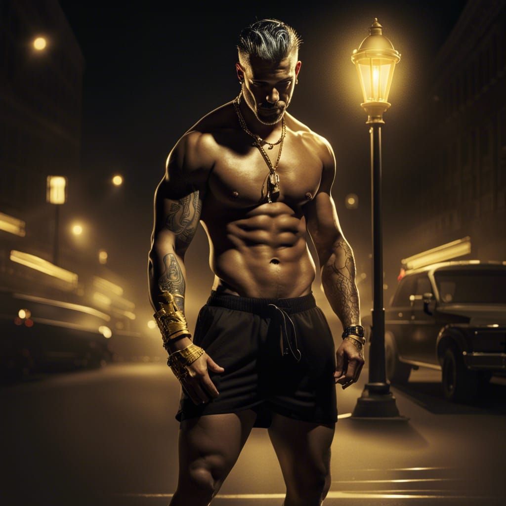 Gangster Portrait in Comic Book Style