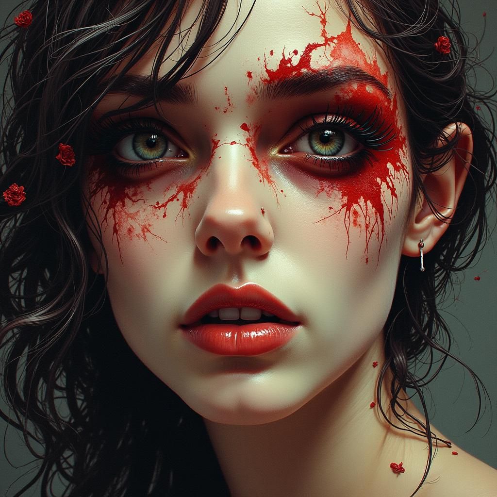 A woman with a beautiful face but Decay and Rot in her heart