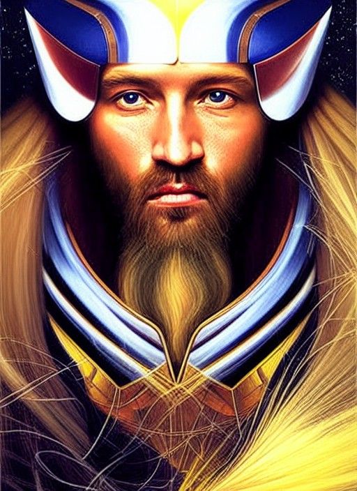 Technologically Advanced Rogue Portrait in Retrofuturist Sty...