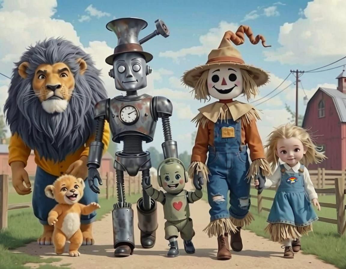 Whimsical Mural in Vibrant Colors Depicts a Rainbow Arch on ...