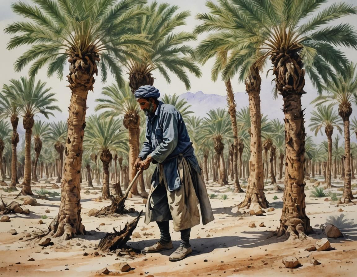 plantation de palmiers dattiers de Tozeur