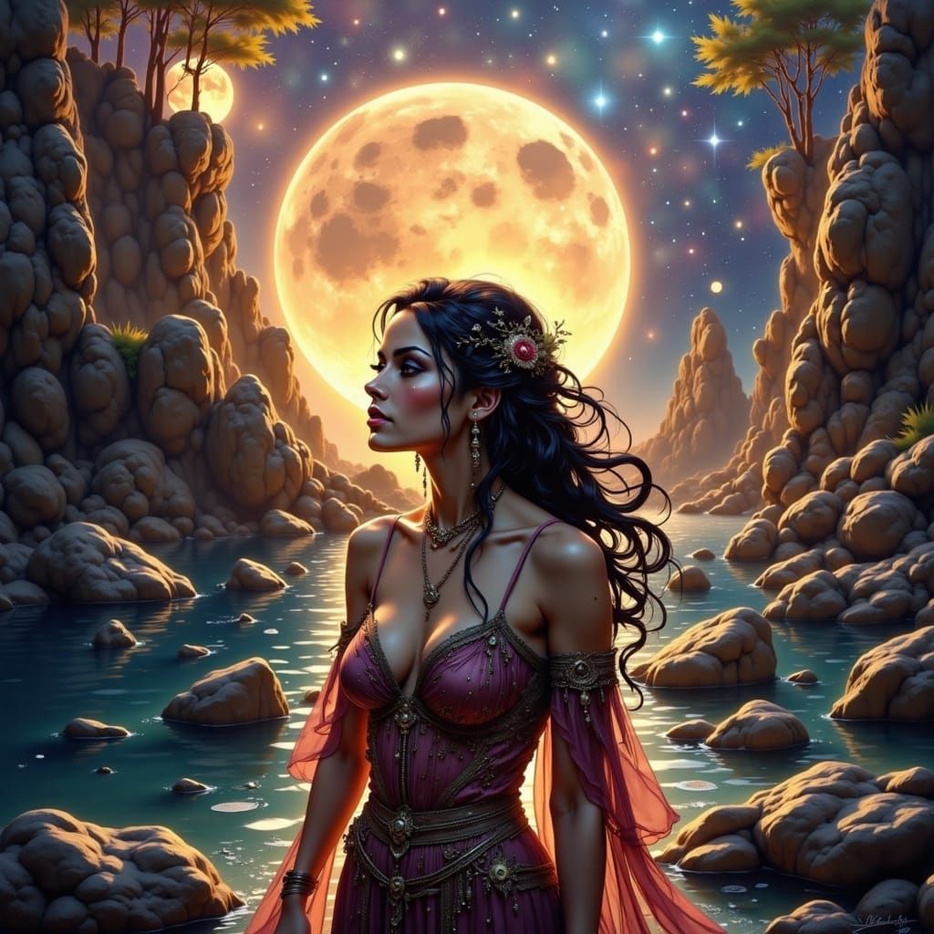 Dream Weaver in Starry Skies