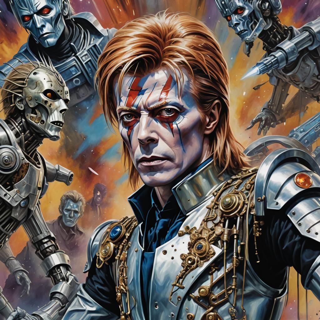 David Bowie as Doctor Who in Labyrinth Style