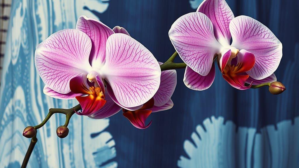 Shibori Orchids