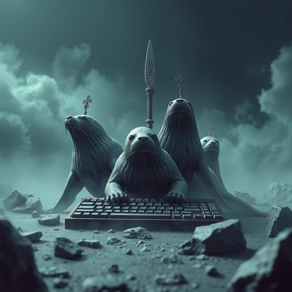 Cyberpunk Warriors in Art Deco Splendor