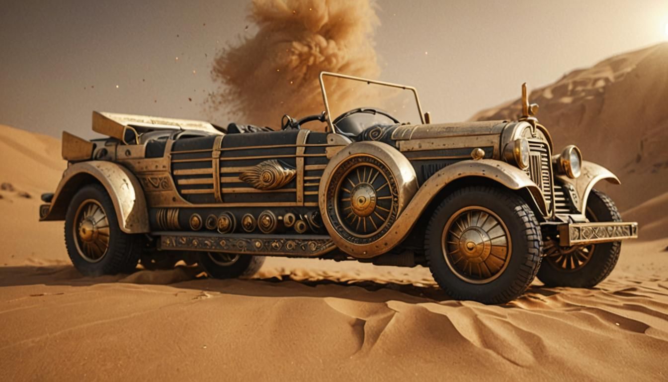 Eye of Horus in Sandstorm, Hyperrealistic Graphics