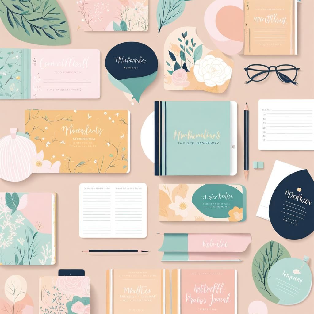 Modern Maternity Journal Cover Design: A Keepsake