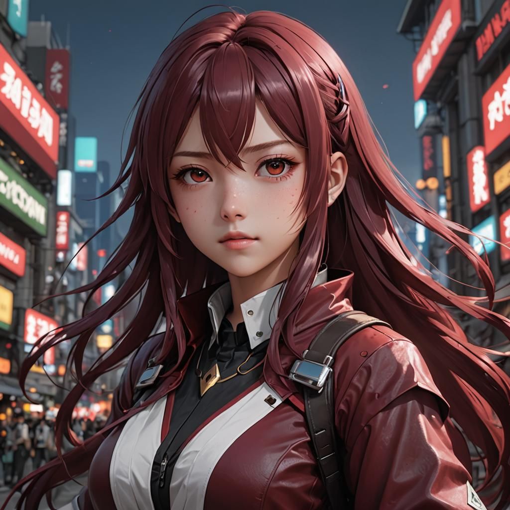 Maroon: Detailed 3D Anime Art