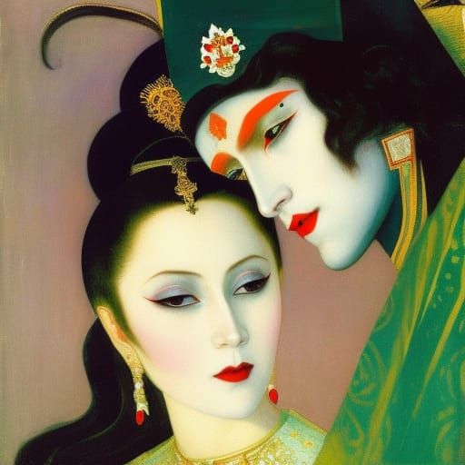 Vampire Lord with Onigiri, Inspired by Vrubel