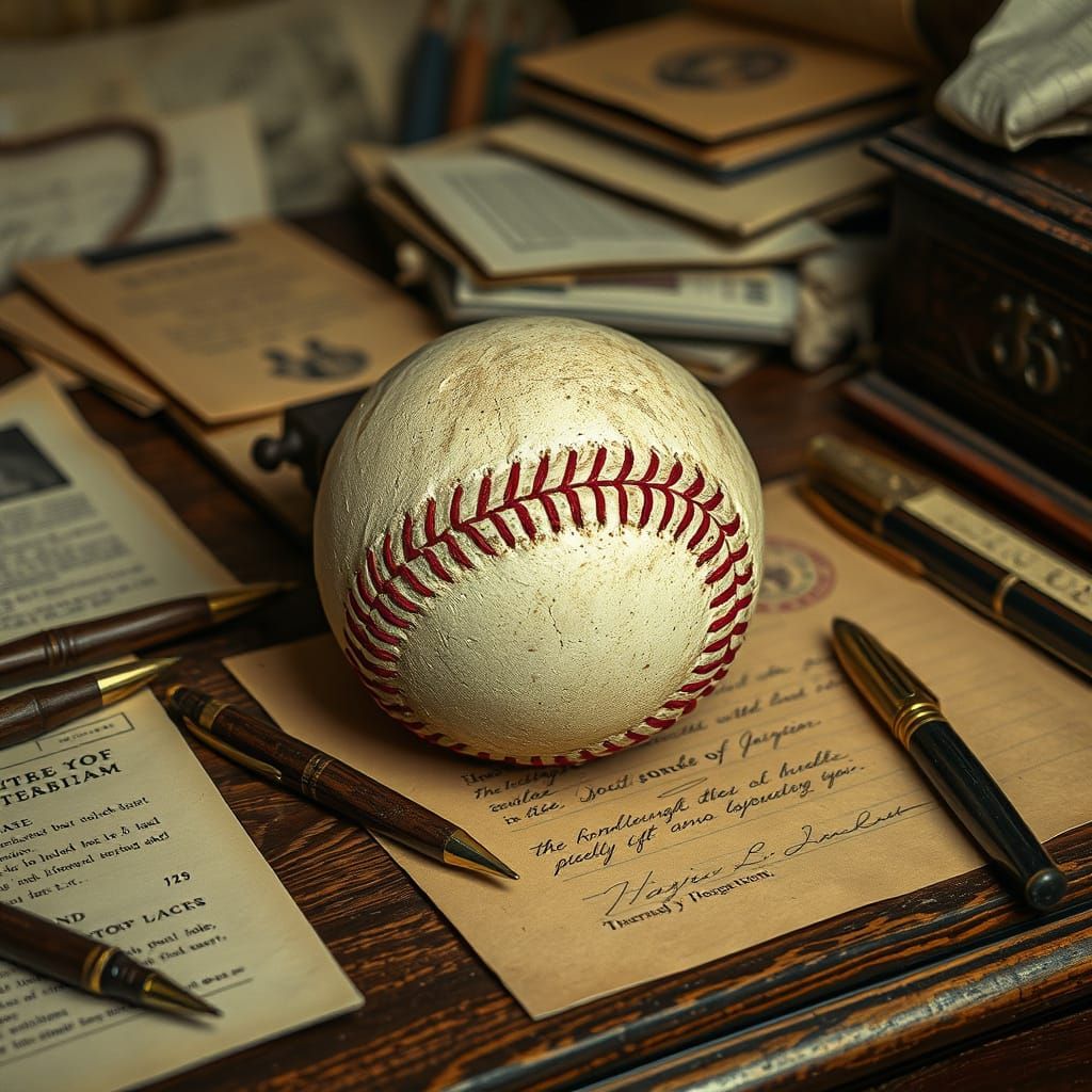 Vintage Baseball Reminisces in Warm, Soft Light