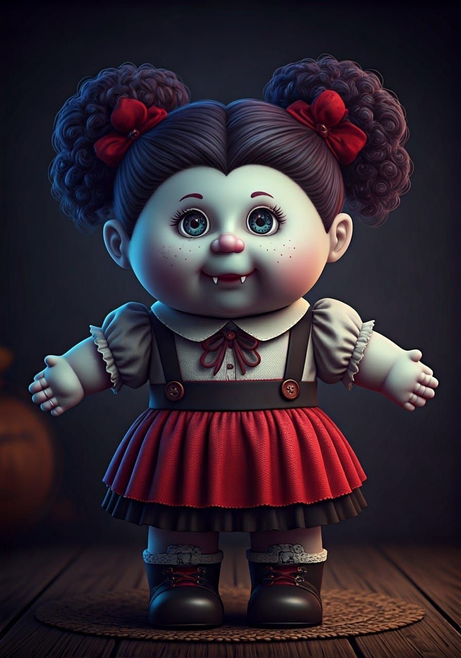 Living Vampire Cabbage Patch Doll in 3D