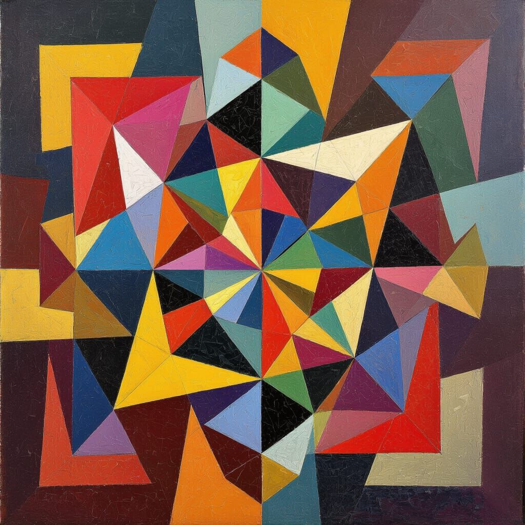 Geometric Quantum Forms in Cubist Style