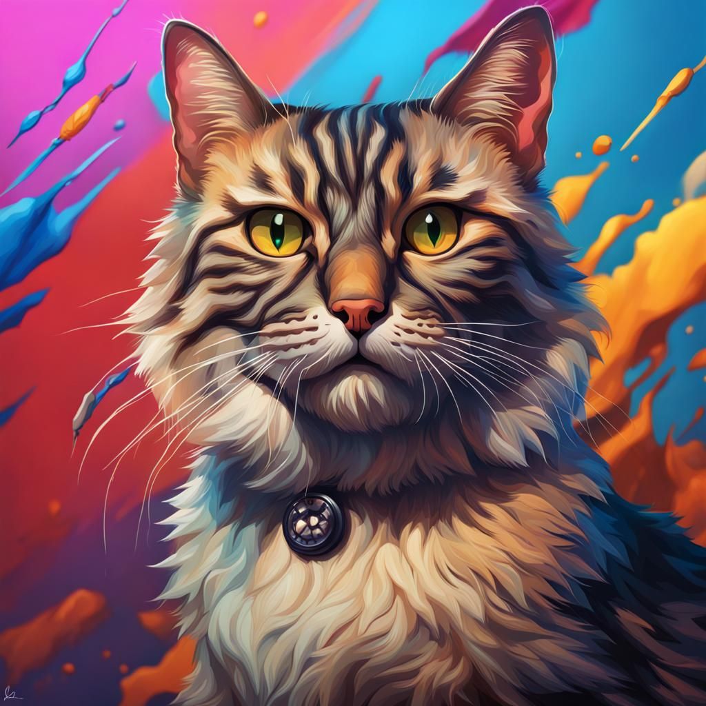 Hyperrealistic Politicat Concept Art with Colorful Backgroun...