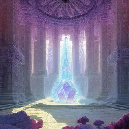 Radiant Crystal Temple in Final Fantasy Style