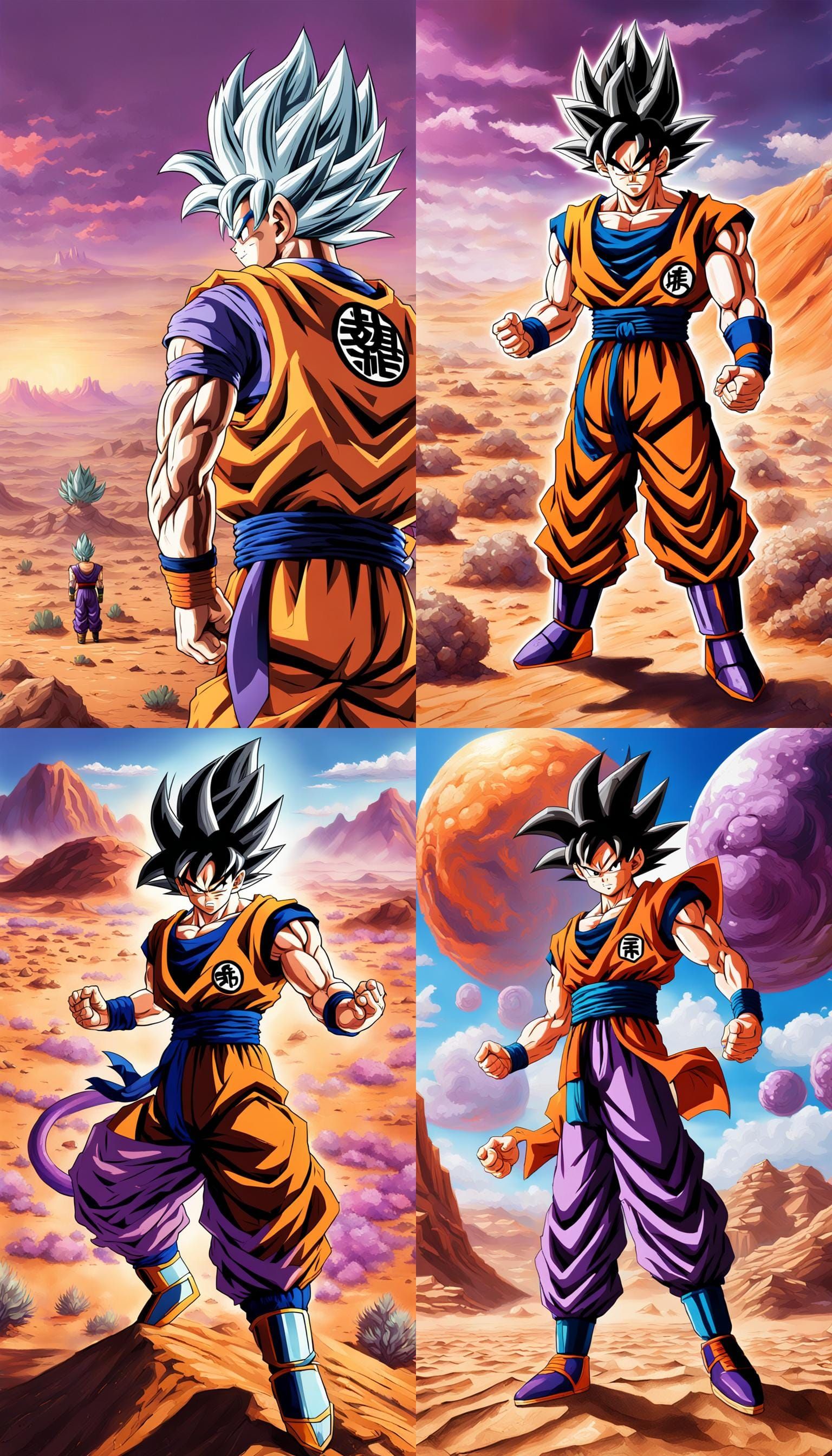 Goku vs Frieza: Hyperrealistic Desert Battle