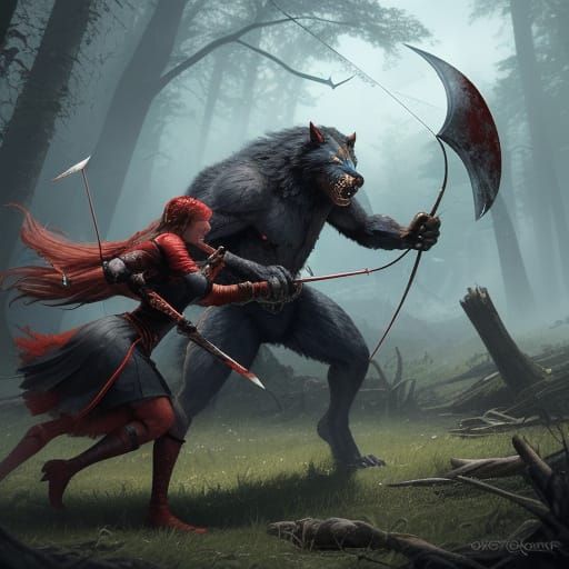 Werewolf Hunt in the Woodland, a Bloody Marry Story