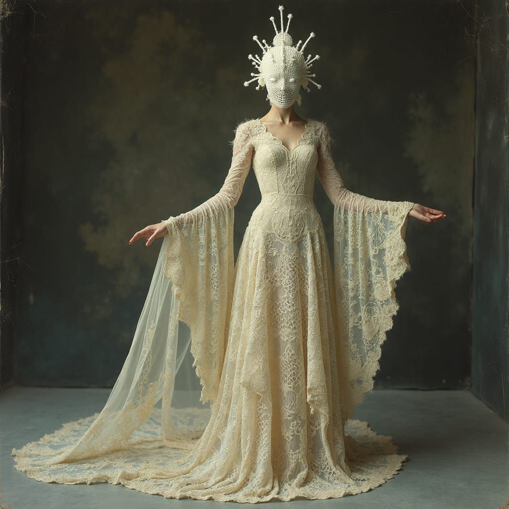 Otherworldly Dancer in Avant Garde Autochrome