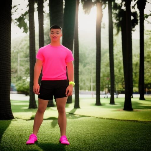 wendigos in neon gym shorts