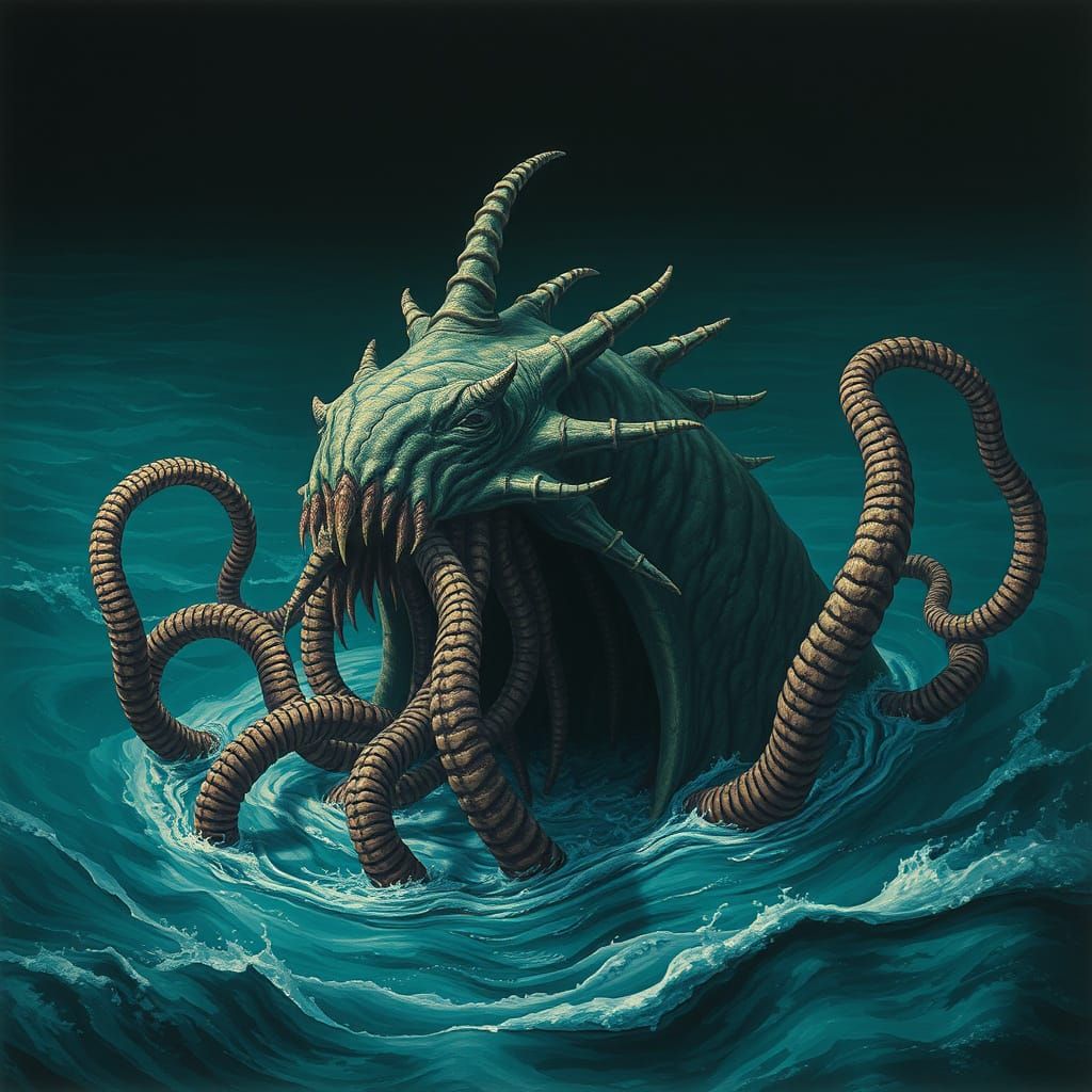Mythical Lusca Emerges from the Deep Sea