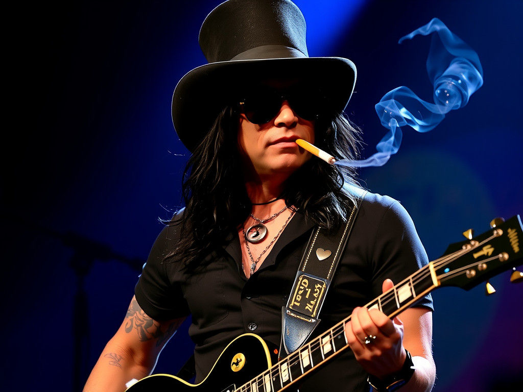 Slash as Pilgrim Rock Star with Gibson Guitar